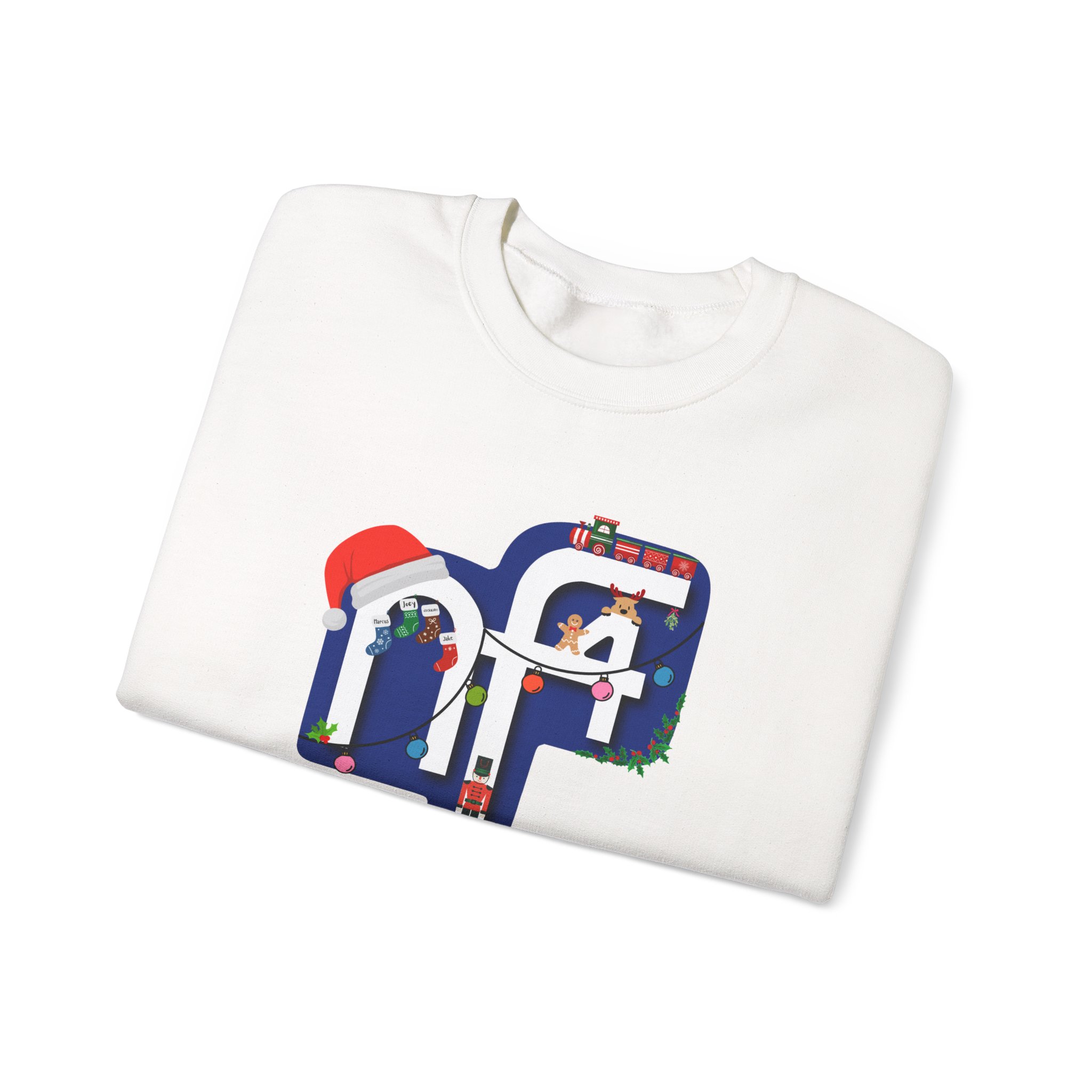 NF4 + Xmas Unisex Heavy Blend Crewneck Sweatshirt - Image 3
